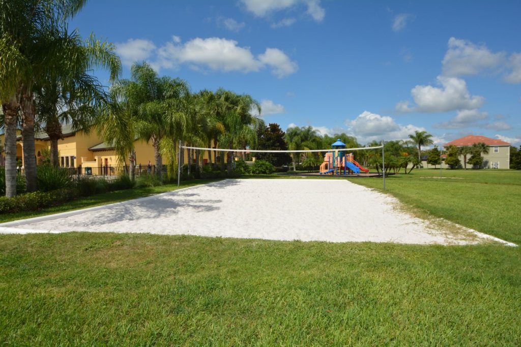 Paradise Palms volleyball and playground