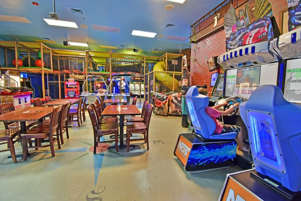 Regal Palms arcade and play area
